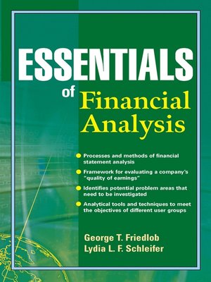 cover image of Essentials of Financial Analysis